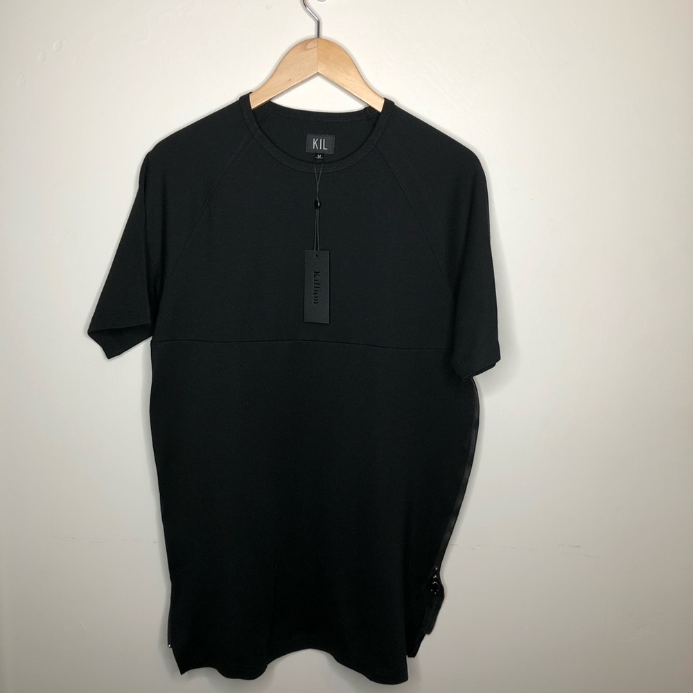 Black Killion Side Zip Shirt